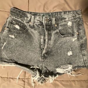 Wild Fable Distressed Black Denim Shorts